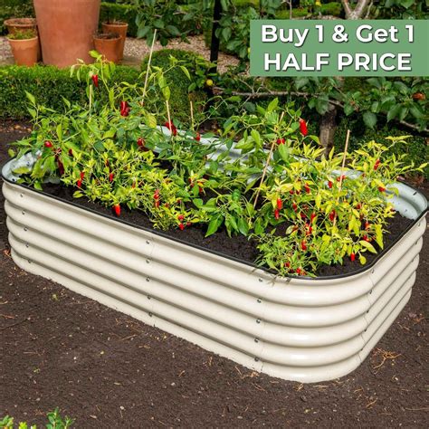 inexpensive metal raised garden beds